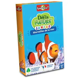 Jeu de cartes Bioviva Défis Nature Junior Merveilles de la mer pas cher