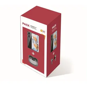 Pack Fnac Smartphone Honor 90 5G Double nano SIM 512 Go 6.7" Noir minuit + Earbuds X5 Pro Gris pas cher