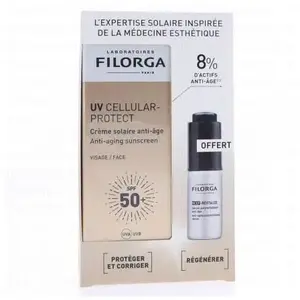 Filorga UV Cellular-Protect Crème solaire anti-âge 40ml + sérum 5ml OF... pas cher