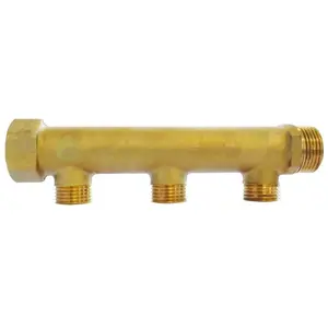 Comparateur de prix : Collecteur laiton 3 départs Mâle 15/21 - Entrée Femelle 20/27 - Sortie...