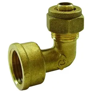 Somatherm Raccord À Compression - Femelle Coudé 15/21 - Per Ø12