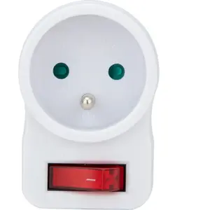 Prise 16A avec interrupteur - blanc - Zenitech pas cher
