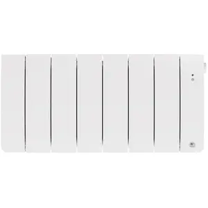 Radiateur chaleur douce BILBAO 4 1400W bas blanc brillant THERMOR 494837 pas cher