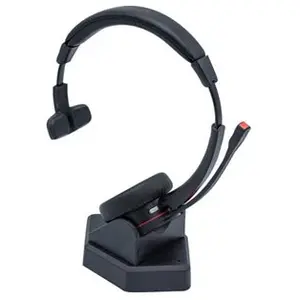 Dacomex Casque sans fil Bluetooth monaural W/USB-A Stand (Sans fil, USB-A), Casque micro de bureau, Noir pas cher