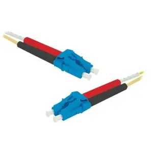 EXC exertis Connect - Cordon de raccordement - mode unique LC/UPC (M) pour mode unique LC/UPC (M) - 15 m - 2 mm - fibre optique - duplex - 9 / 125 micromètres - OS2 - sans halogène - jaune pas cher