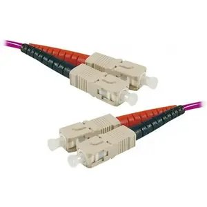 Jarretière optique duplex multimode 2mm OM4 SC-UPC/SC-UPC - 2 m pas cher