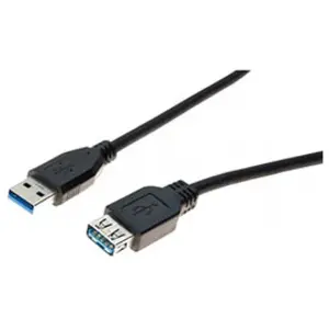 Comparateur de prix : Exertis Connect - Rallonge usb 3.0 type a / a noire - 5,0 m (532472)