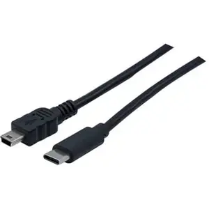 Exertis Connect Câble USB 2.0 C/USB mini B, noir, 2,0 m (2 m, USB 2.0), Câble USB pas cher