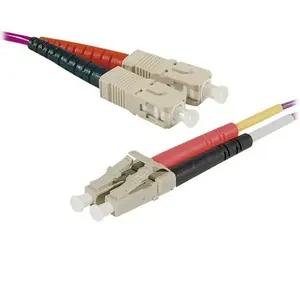 Ekivalan Jarretière optique duplex multimode 2mm OM4 SC-UPC/LC-UPC - 1 m
