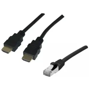 Générique Câble HDMI 1.4 Highspeed + Ethernet mâle/mâle - 5m (5 m), Câble vidéo, Noir pas cher