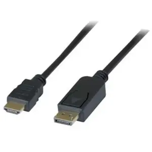 Protect Expert DP1.2 vers HDMI1.4 noir - 2m (2 m), Câble vidéo, Noir pas cher