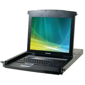 Dexlan console rackable double rail 1U pour serveur - écran TFT 17" - ... pas cher