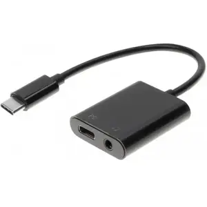 Adaptateur USB-C vers USB-C + Jack 3.5 mm pas cher