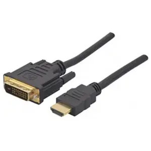 EXC 194019, 2 m, HDMI Type A (Standard), DVI, Mâle, Mâle, Droit (2 m, ... pas cher