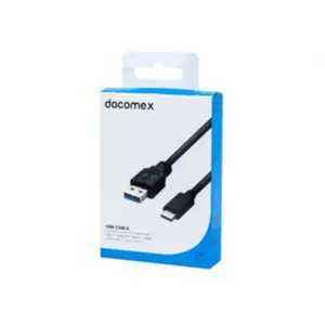 Dacomex 199050 - 1 m - USB A - USB C - USB 3.2 Gen 1 (3.1 Gen 1) - noir (1 m, USB 3.2 Gen 1), Câble USB pas cher