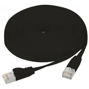 Exertis Connect - Cordon RJ45 plat cat 6 u/ftp sng noir - 20 m (845217) pas cher