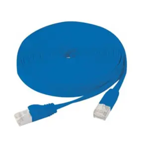 Générique Cat6 RJ45 Câble de brassage forfaitaire U/FTP bleu - 0,5 m (CAT6, 0.50 m), Câble réseau pas cher