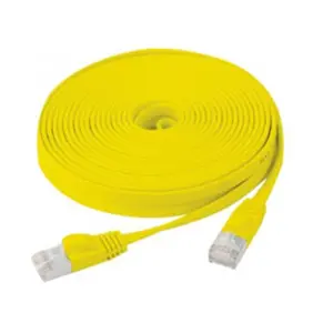 Générique Cat6 RJ45 Câble de brassage forfaitaire U/FTP jaune - 20 m (CAT6, 20 m), Câble réseau pas cher