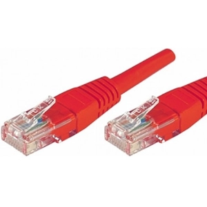 EXC Dexlan Cordon Patch RJ45 UTP CAT5e Rouge - 0,50 M pas cher
