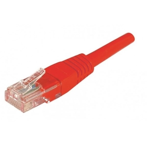 EXC CUC Cordon Patch RJ45 UTP CAT5e Rouge - 1 M pas cher