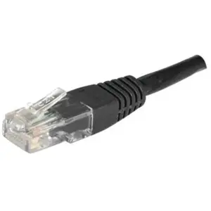 Connect Cordon Patch RJ45 UTP CAT5e Noir - 3 M pas cher