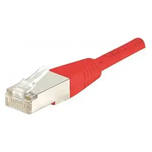 Dexlan Cordon RJ45 catégorie 6 F/UTP rouge - 0,5 m pas cher