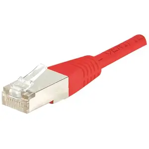 EXC CORDON RJ45 patch SSTP CAT 6 Croisé Rouge -  2 M pas cher
