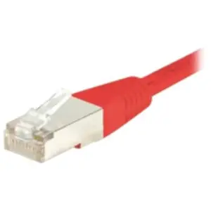 Dexlan CORDON RJ45 patch SSTP CAT 6 Croisé Rouge -  10 M pas cher