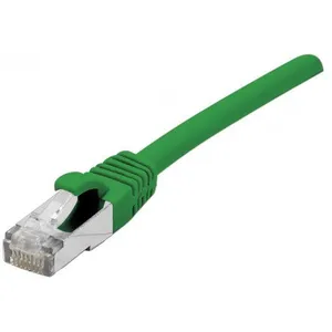 divers Cordon RJ45 CAT 6A S/FTP TPE écologique snagless vert certifié GRS - 2 m (ECF-854532) pas cher