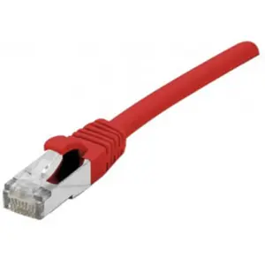 divers Cordon RJ45 CAT 6A S/FTP TPE écologique snagless rouge certifié GRS - 5 m (ECF-854525) pas cher