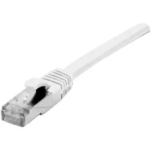 divers Cordon RJ45 CAT 6A S/FTP TPE écologique snagless blanc certifié GRS - 0,15 m (ECF-854554) pas cher