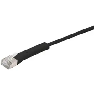 Générique Cat6A RJ45 Patch cable F/FTP bendable boot black - 3m (UTP, CAT6a, 3 m), Câble réseau pas cher