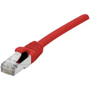 Générique Cat6 RJ45 Patch cable F/UTP PVC ecofriendly red - 0.15m (U/UTP, CAT6, 0.15 m), Câble réseau pas cher