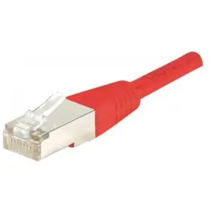 Dexlan Cordon Patch RJ45 FTP CAT5e Rouge - 1 M pas cher
