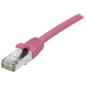 Connect Inconnu deXlan - Cordon de raccordement - RJ-45 (M) pour RJ-45 (M) - 50 cm - SFTP - CAT 6a - sans halogène, moulé, sans crochet - rose pas cher