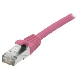 Connect Inconnu deXlan - Cordon de raccordement - RJ-45 (M) pour RJ-45 (M) - 3 m - SFTP - CAT 6a - sans halogène, sans crochet - rose pas cher