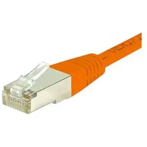 Exertis Connect Câble de raccordement S/FTP, PiMF, CAT.6, orange, 1,5 m Câble de raccordement avec protection (S/FTP, CAT6, 1.50 m), Câble réseau pas cher