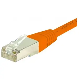 Exertis Connect Câble de raccordement S/FTP, PiMF, CAT.6, orange, 3,0 m Câble de raccordement avec protection (S/FTP, CAT6, 3 m), Câble réseau pas cher