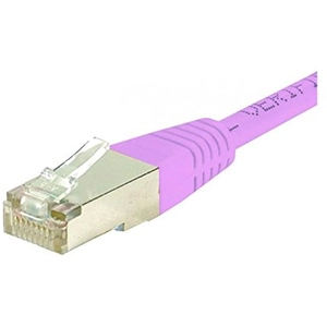 Inconnu Connect 0.70m Cuivre RJ45 Cat.6 S/FTP Patch Cord - Rose pas cher