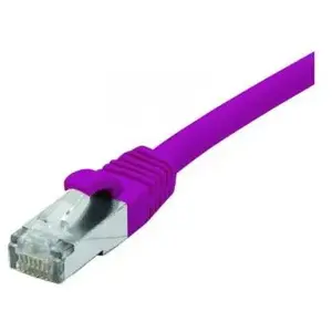 Connect Cordon RJ45 catégorie 6 F/UTP LSOH snagless violet - 0,3 m pas cher