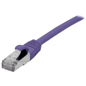 EXC Inconnu deXlan - Cordon de raccordement - RJ-45 (M) pour RJ-45 (M) - 25 m - SFTP - CAT 6a - démarré, sans halogène, sans crochet - violet pas cher