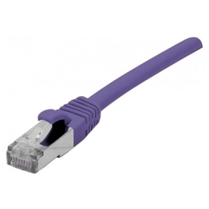 EXC DEXLAN Cordon RJ45 catégorie 6A S/FTP LSOH snagless violet - 0,3 m pas cher