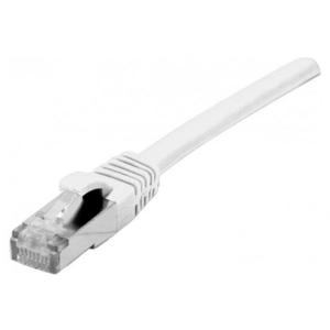 EXC Inconnu CONNECT Cordon de brassage RJ45 Cat.6a S/FTP LSZH en cuivre sans accroc Blanc 15 m pas cher