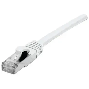 Dexlan Câble patch S/FTP, PiMF, Cat.6A (abaissé), blanc, 2,0 m Câble patch 10 Gigabit avec câble brut (S/FTP, CAT7, 2 m), Câble réseau pas cher