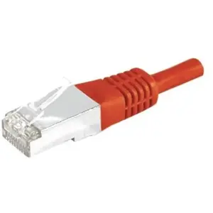 DEXLAN Cordon patch RJ45 SSTP CAT 6a rouge - 15 m pas cher