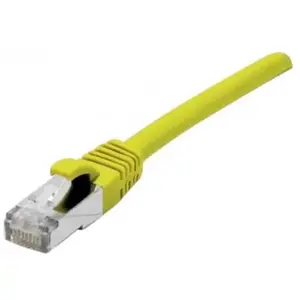 Connect DEXLAN Cordon RJ45 catégorie 6A S/FTP LSOH snagless jaune - 0,5 m pas cher