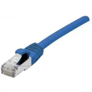 Connect DEXLAN Cordon RJ45 catégorie 6A S/FTP LSOH snagless bleu - 0,5 m pas cher