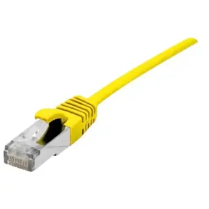 Cordon RJ45 cat 6A s/ftp lsoh sng fin jaune - 0,5 m (858708) - Dexlan pas cher