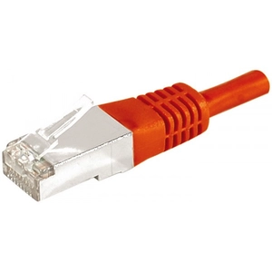 DEXLAN Cordon Patch RJ45 FTP CAT 6a Rouge - 0,30 m pas cher