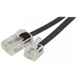 Comparateur de prix : Câble téléphone RJ11 RJ45 5m noir - Câble de téléphone - Noir - 5m